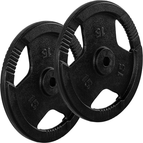 Ketaus Tri Grip svorio diskai 30/31 mm, 2–30 kg