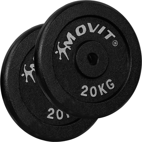 Ketaus svorių diskai 30/31 mm, 2–40 kg