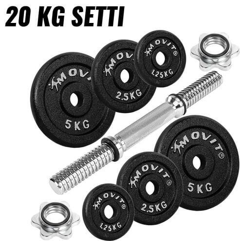 Reguliuojamas ketaus hantelis 10–30 kg, 30 mm