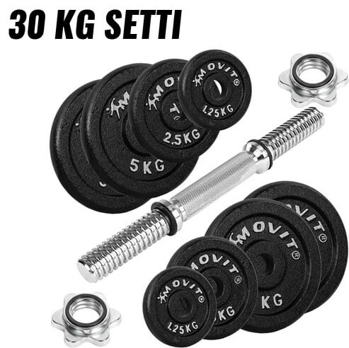 Reguliuojamas ketaus hantelis 10–30 kg, 30 mm