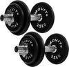 Hantelių rinkinys 20–60 kg su ketaus diskais ir 30 mm grifais