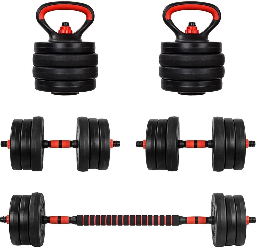 MOVIT 6in1 käsipainosarja 20–30 kg, punainen