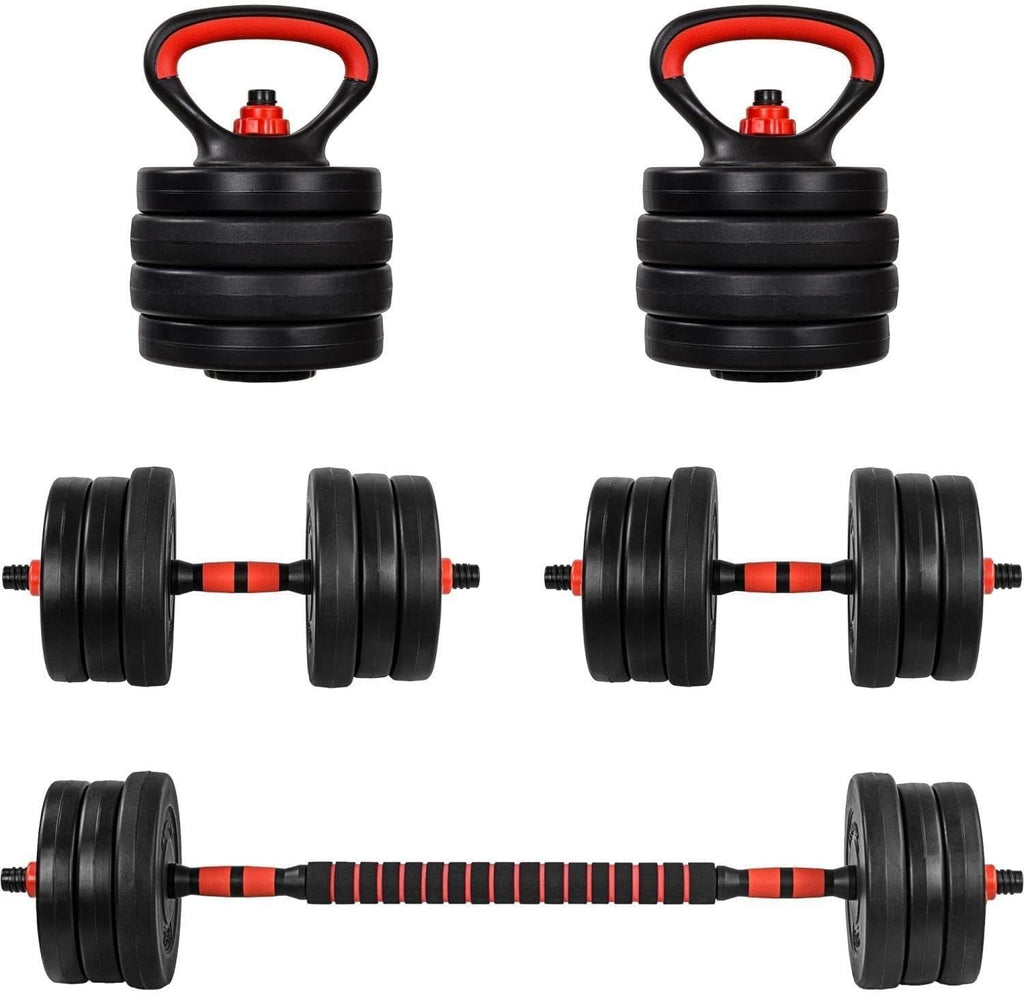 MOVIT 6in1 käsipainosarja 20–30 kg, punainen
