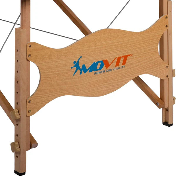 Sulankstomas masažo stalas 80 cm – juodas/baltas