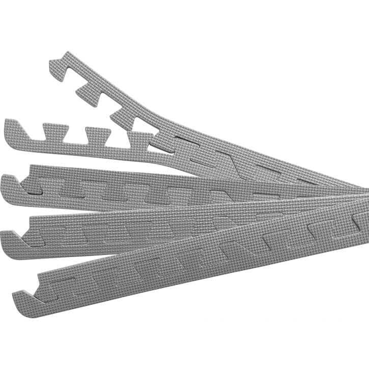 Apsauginio kilimėlio kraštinės detalės 8 kpl 62,5 x 1,2 cm pilkos
