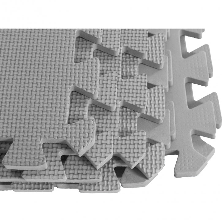 Treniruočių kilimėlis 8 dalių 60 x 60 x 1,2 cm, pilkas