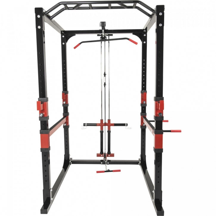 Power Rack pritūpimų narvas su apatine ir viršutine trauka