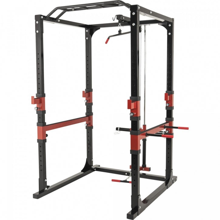 Power Rack pritūpimų narvas su apatine ir viršutine trauka