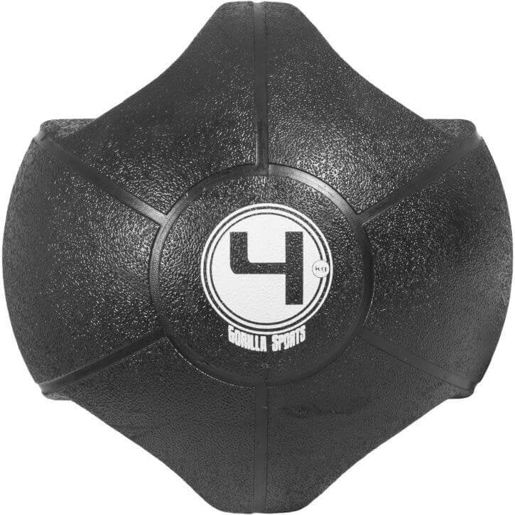 Grip treniruočių kamuolys su rankenų angomis 3–10 kg