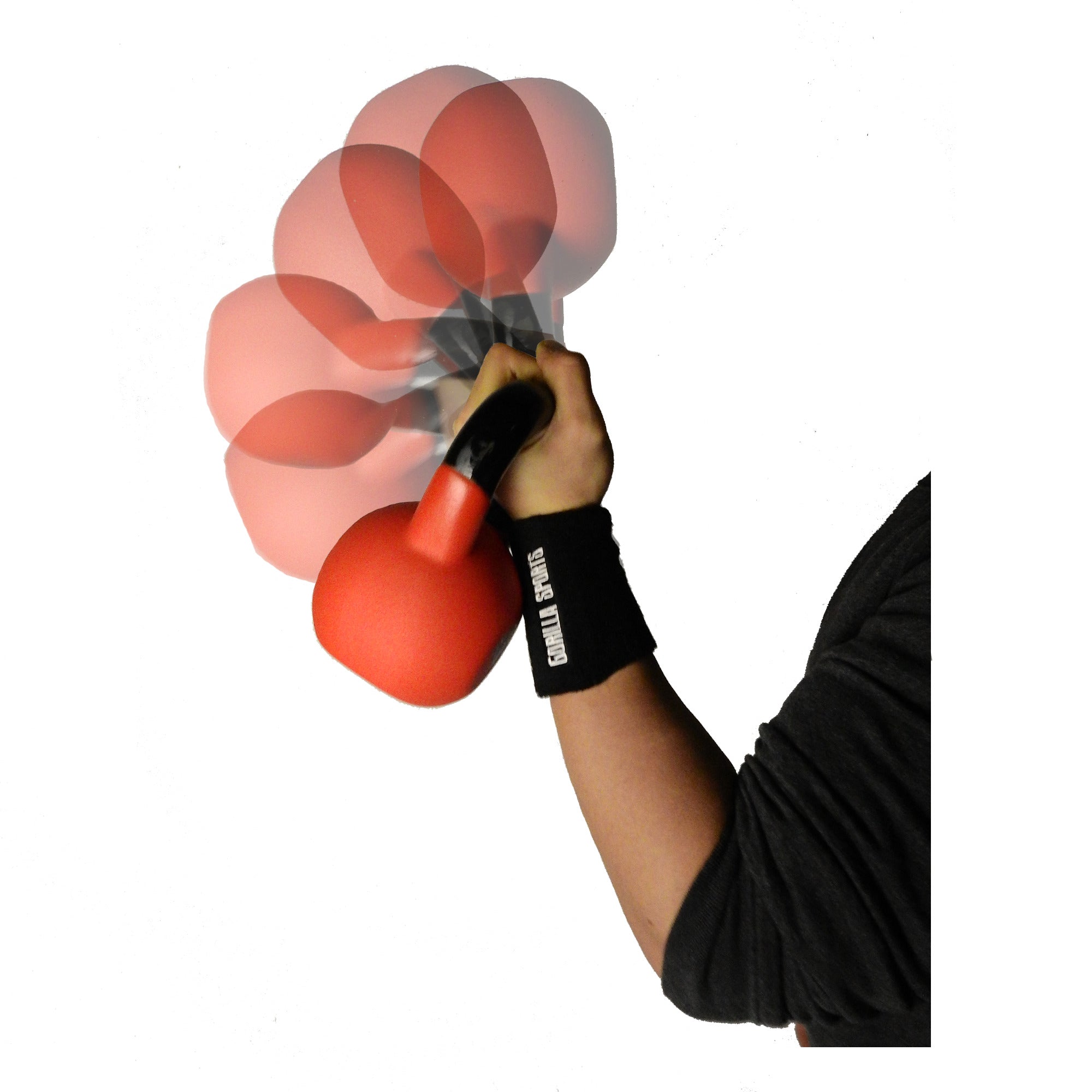 Prakaito juostos riešų atramai kettlebell treniruotėms