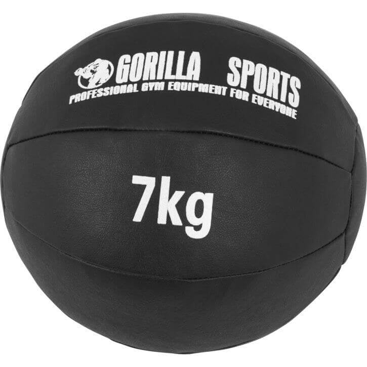 Wall Ball medicininis kamuolys 1–10 kg, juodas PU
