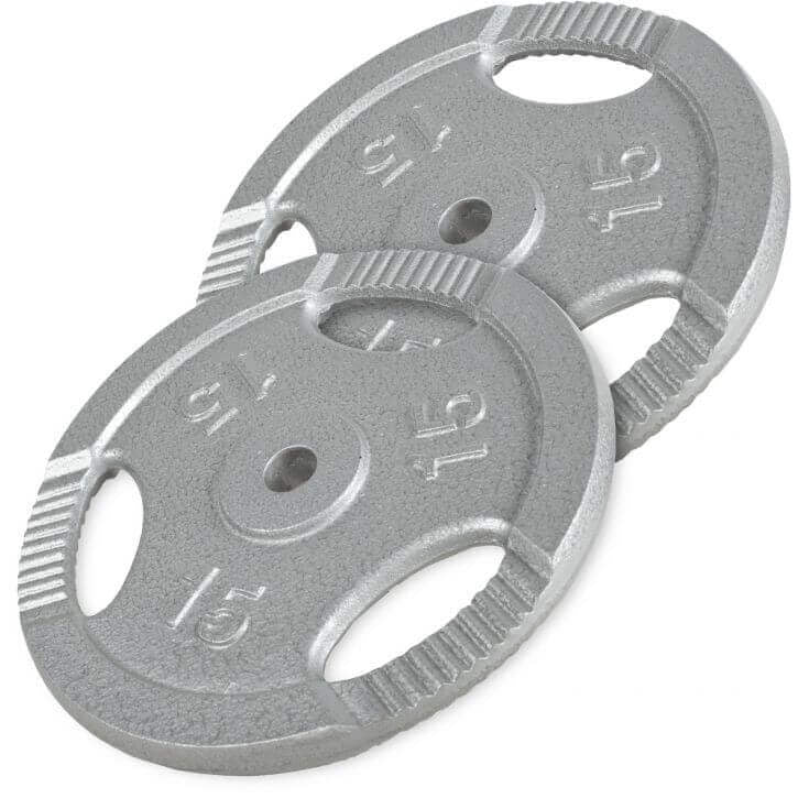 Geležiniai Tri Grip svorių diskai 2 x 15 kg, 30 mm