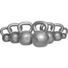 Ketaus giros rinkinys 144 kg, 4–32 kg, pilkas