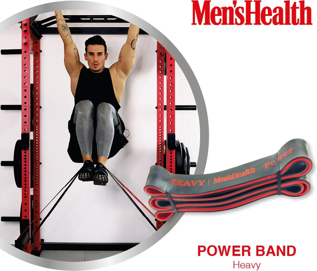 Men's Health POWER vastuskuminauha, musta/punainen