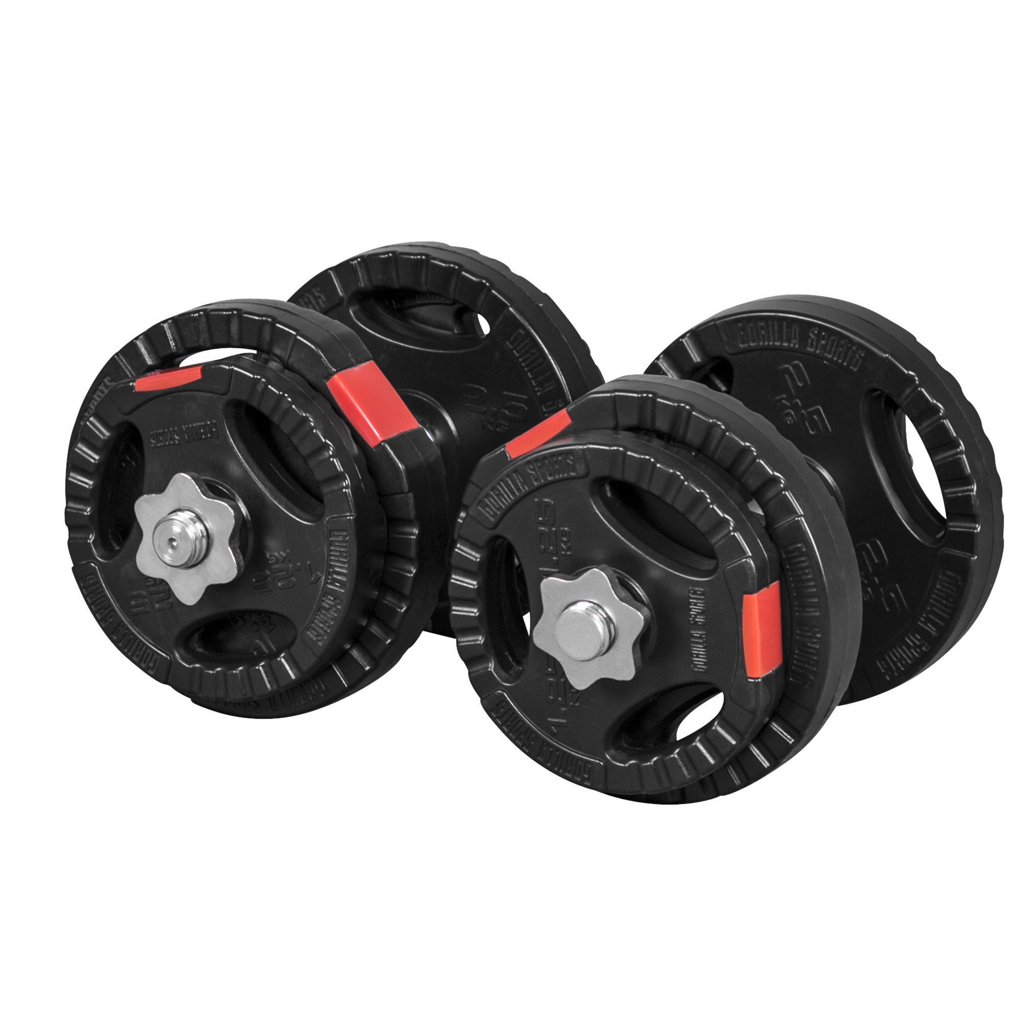 Tri Grip hantelių rinkinys 20 kg su srieginiais užraktais