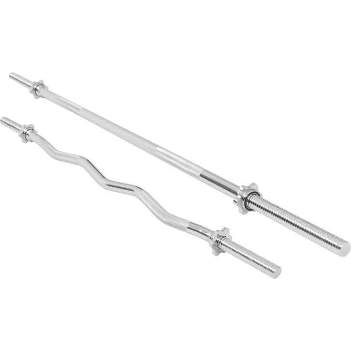 Štangos rinkinys 120 cm EZ štanga ir 170 cm tiesi štanga