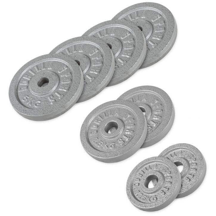 Ketaus svorių diskų rinkinys 27,5 kg 30 mm