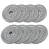 Ketaus svorių diskai 30 mm, 4 x 2,5 kg + 4 x 5 kg