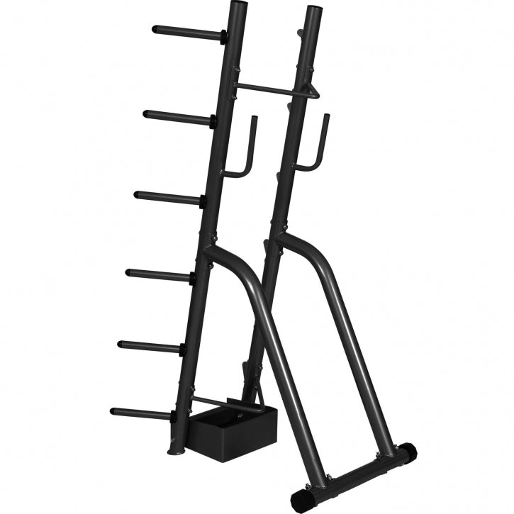Svorių diskų ir grifų stovas 30 mm svorių diskams, 170cm aukščio