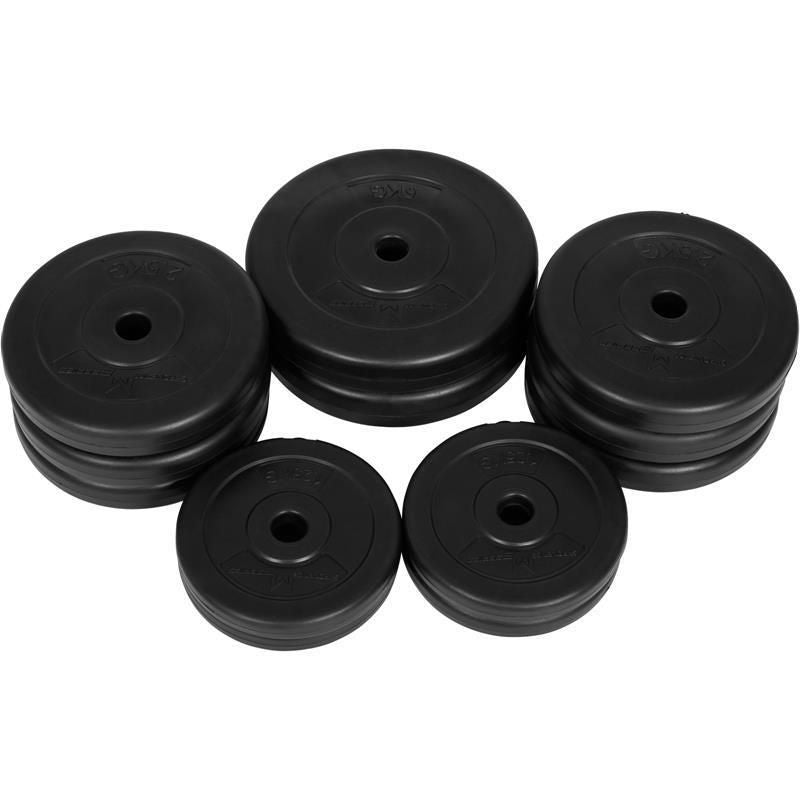 Vinilinių svorių diskų rinkinys 30 kg