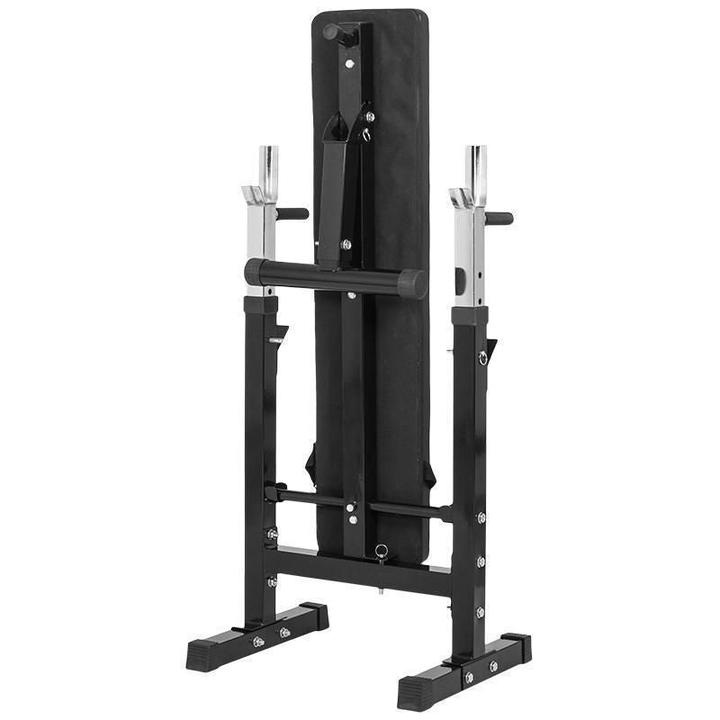 Reguliuojamas sunkumų kilnojimo suolas + 70 kg štangos rinkinys