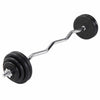 EZ štangos rinkinys 35 kg su guma dengtais diskais