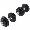 Guma dengtas hantelių rinkinys 30 kg