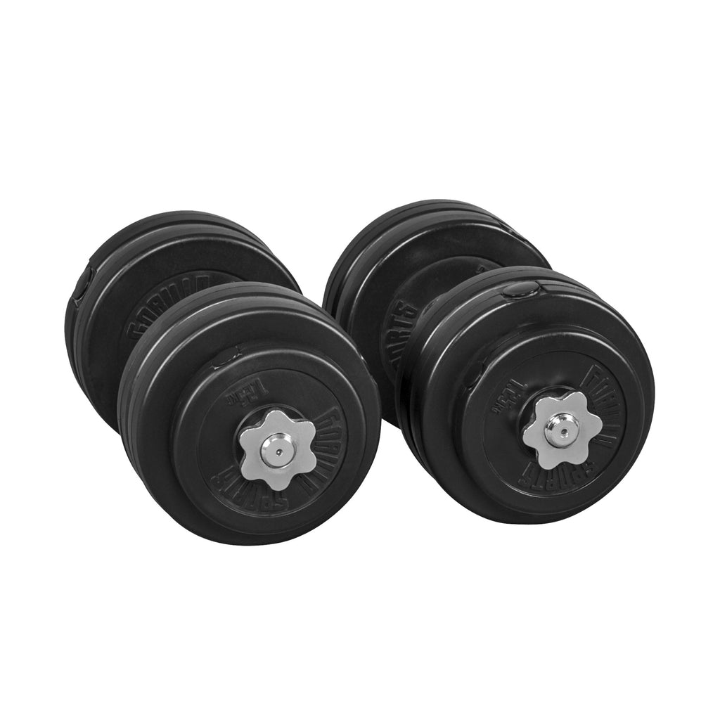 Reguliuojamas vinilinių hantelių rinkinys 30 kg, 30mm