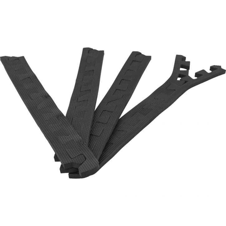 Apsauginio kilimėlio kraštinės detalės 8 kpl 62,5 x 1,2 cm juodos