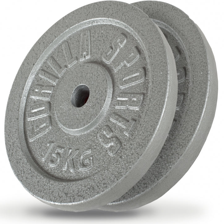 Ketaus svorių diskai 2 x 15 kg 30 mm