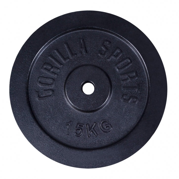 Ketaus svorių diskas 15 kg 30 mm