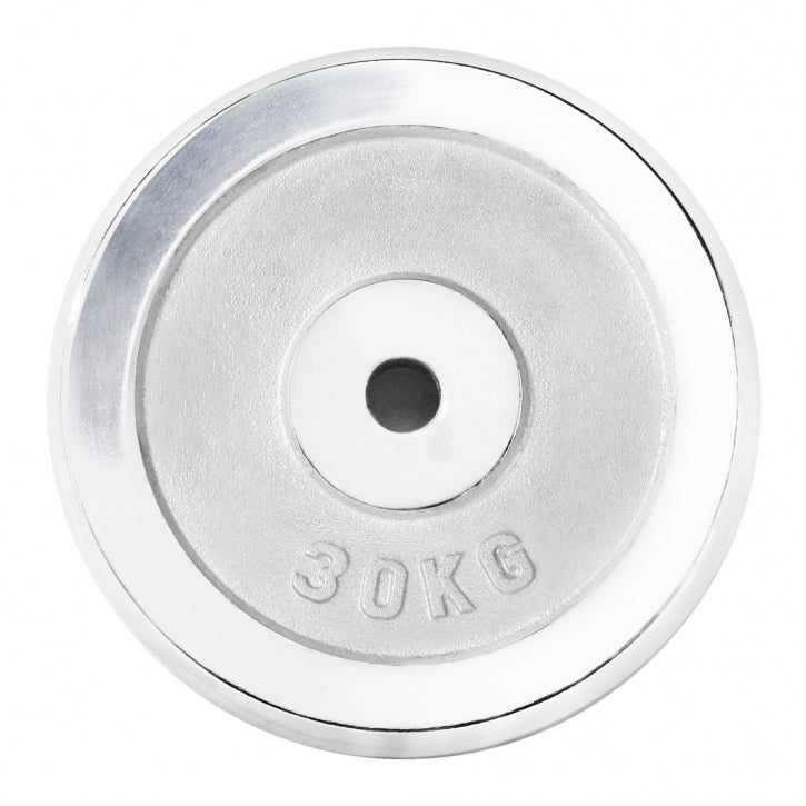 Chromuotas svorių diskas 30 kg 30 mm