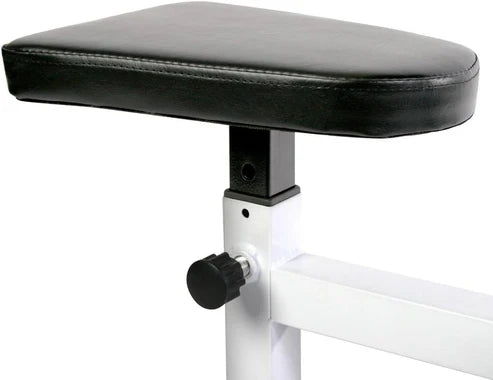 Reguliuojamas Scott bicepsų suoliukas namų sporto salei, 200 kg bendra apkrova
