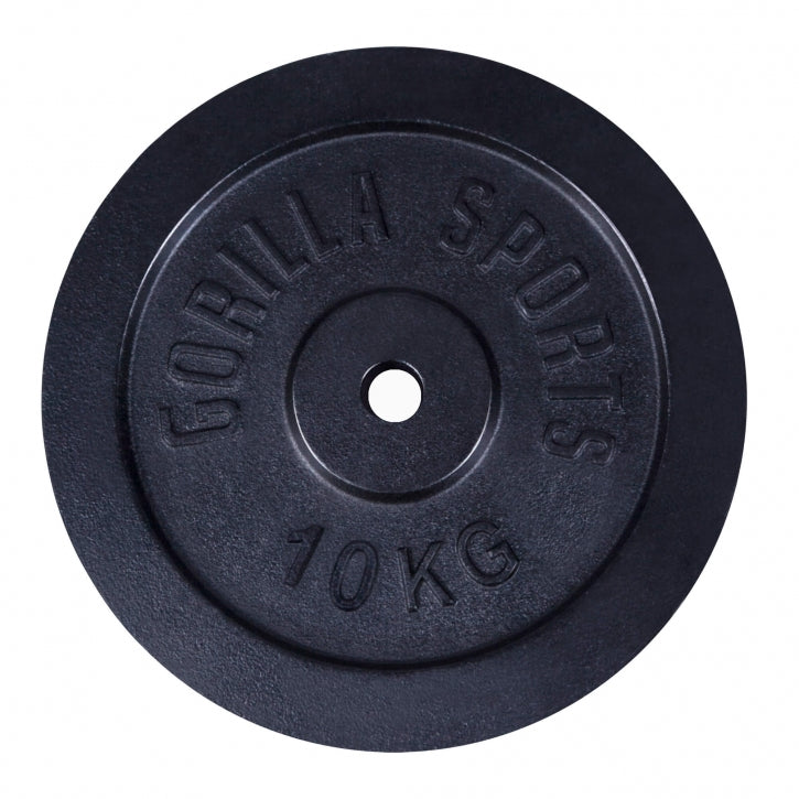 Ketaus svorių diskai 2 x 10 kg + 2 x 5 kg 30 mm
