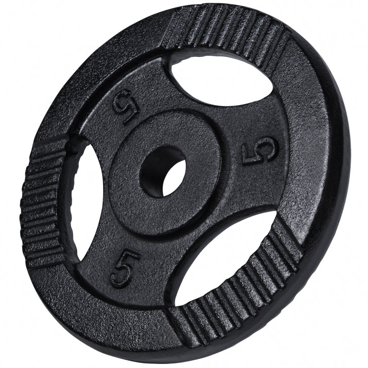 Ketaus Tri Grip svorių diskai 30 kg 30 mm