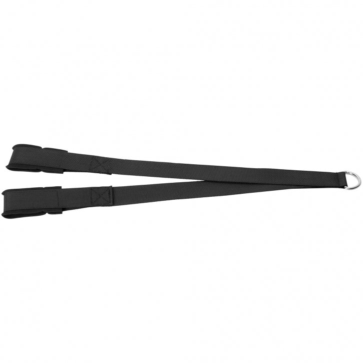 Ilga paminkštinta skriemulių sistemos rankena 108 x 4 cm, juoda