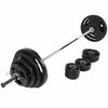 Štangos rinkinys 130 kg su Tri Grip svorių diskais