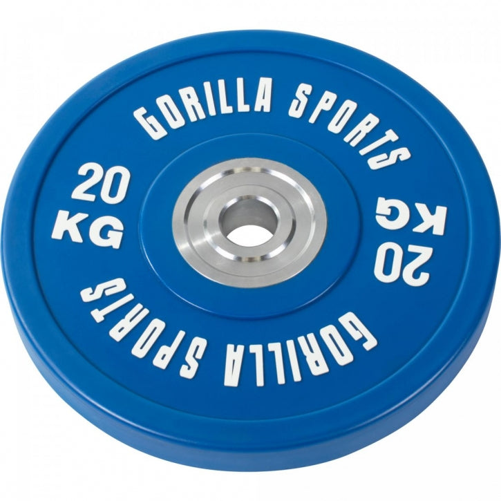 Bumper Plate štangos rinkinys 140 kg su juodu grifu