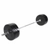 Bumper Plate štangos rinkinys 140 kg su chromuotu grifu