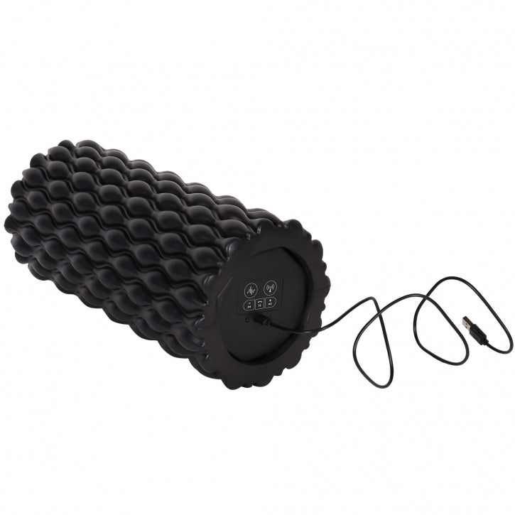 3-In-1 vibruojantis foam roller 30 x 10 cm, juodas