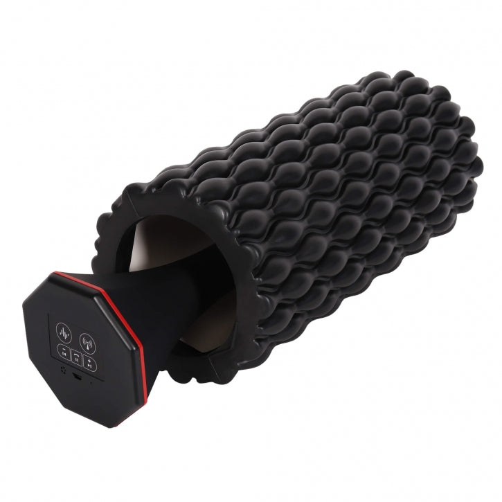 3-In-1 vibruojantis foam roller 30 x 10 cm, juodas