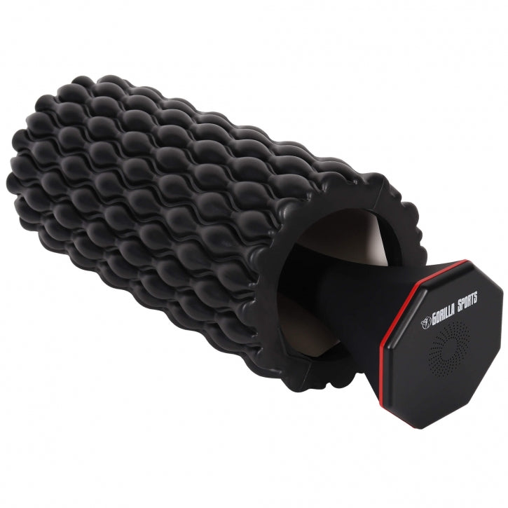 3-In-1 vibruojantis foam roller 30 x 10 cm, juodas