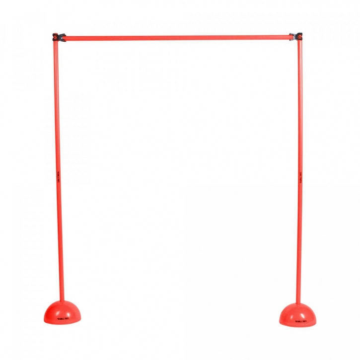 Reguliuojamas aukščio šuolių barjeras 10,5–150 cm, raudonas