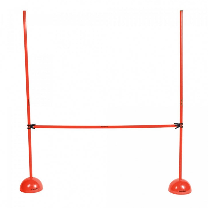 Reguliuojamas aukščio šuolių barjeras 10,5–150 cm, raudonas
