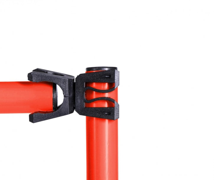 Reguliuojamas aukščio šuolių barjeras 10,5–150 cm, raudonas