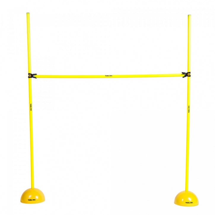 Reguliuojamas aukščio šuolių barjeras 10,5–150 cm, geltonas