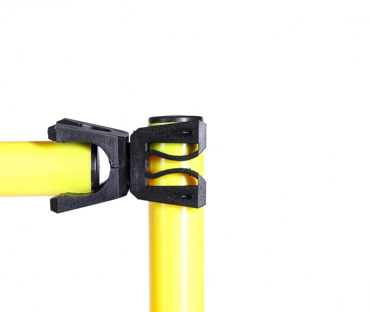 Reguliuojamas aukščio šuolių barjeras 10,5–150 cm, geltonas