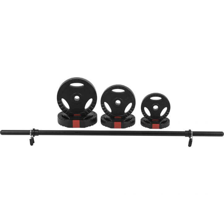 BodyPump rinkinys su 5 x 20 kg tri-grip svorio diskais