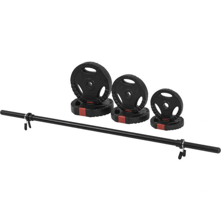 BodyPump rinkinys su 5 x 20 kg tri-grip svorio diskais