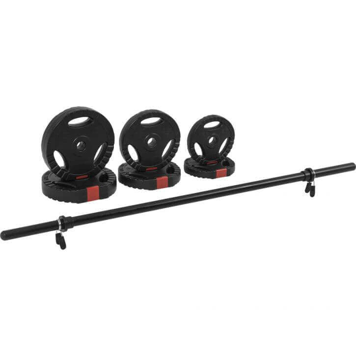 BodyPump rinkinys su 5 x 20 kg tri-grip svorio diskais